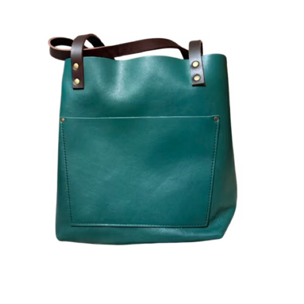 Portland Leather Goods Medium Peacock Classic Tote Bag